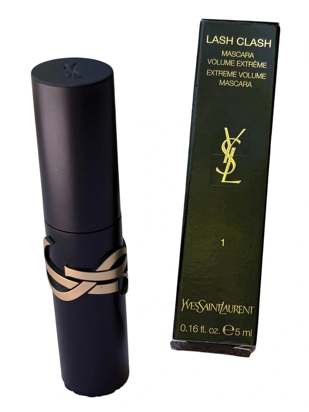 Yves Saint Laurent Lash Clash Extreme Volume Mascara Travel Size Noir Black NIB